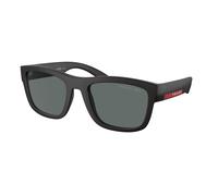 Prada Linea Rossa Man Sunglass PS 01ZS - Frame color: Black Rubber, Lens color: Dark Grey Polarized