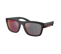 Prada Linea Rossa PS 01ZS DG008F Man Sunglasses Nylon Black Grey Pillow Mirrored