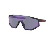 Prada Linea Rossa Man Sunglass PS 04WS - Frame color: Black Rubber, Lens color: Dark Blue Mirror Violet