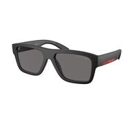 Prada Linea Rossa PS 04ZS DG002G Man Sunglasses Injected Black Grey Squared Polarized