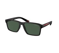 Prada Linea Rossa PS 05YS DG006U Man Sunglasses Injected Black Green Squared Normal