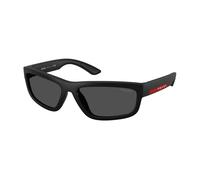 Prada Linea Rossa PS 05ZS DG006F Man Sunglasses Injected Black Grey Squared Normal
