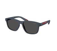Prada Linea Rossa PS 06YS TFY06F Man Sunglasses Injected Blue Grey Pillow Normal