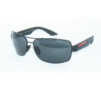 PRADA LINEA ROSSA PS 50ZS 1AB02G BLACK DARK GREY POLARIZED SUNGLASSES