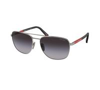 Prada Linea Rossa PS 54ZS 5AV09U Man Sunglasses Steel Grey Grey Round Normal Shaded