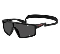 Prada Linea Rossa PS A03S 1BO5S0 Man Sunglasses Injected Black Grey Squared Normal