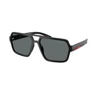 Prada Linea Rossa PS A06S 1AB02G Man Sunglasses Injected Black Grey Pilot Polarized