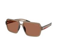 Prada Linea Rossa PS A06S 29F50A Man Sunglasses Injected Brown Pilot Normal