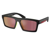 Prada Linea Rossa PS A07S 1BO10A Men's Sunglasses Black Size 55