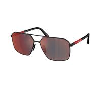 Prada Linea Rossa PS A50S DG008F Man Sunglasses Metal Black Grey Geometric Mirrored