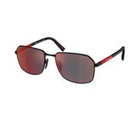 Prada Linea Rossa PS A51S DG008F Man Sunglasses Metal Black Grey Squared Normal
