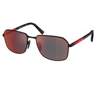 Prada Linea Rossa PS A51S DG008F Man Sunglasses Metal Black Grey Squared Normal