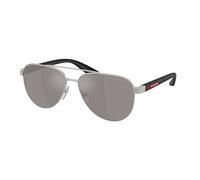 Prada Linea Rossa PS A52S 18X80I Man Sunglasses Metal Grey Brown Pilot Normal Mirror