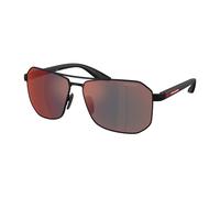 Prada Linea Rossa PS A53S DG008F Man Sunglasses Metal Black Grey Pilot Mirrored