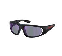 Prada Linea Rossa PS B03S 1BO10J Man Sunglasses Injected Black Blue Geometric Normal