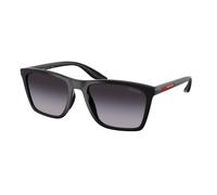Prada Linea Rossa PS B08S 1AB09U Man Sunglasses Injected Black Grey Pillow Normal Nuanced