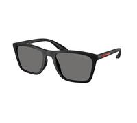 Prada Linea Rossa PS B08S 1BO02G Man Sunglasses Injected Black Grey Pillow Polarized