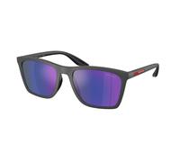 Prada Linea Rossa PS B08S UFK05U Man Sunglasses Injected Grey Blue Pillow Normal