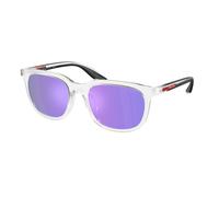 Prada Linea Rossa PS B09SU 14V60Z Man Sunglasses Injected Transparent Violet Pillow Normal Mirrored