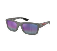 Prada Linea Rossa PS B10S 16X50Z Man Sunglasses Injected Silver Violet Geometric Normal Nuanced