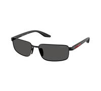 Prada Linea Rossa PS B54S 1AB08Z Man Sunglasses Metal Black Grey Squared Normal