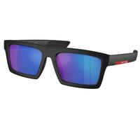 Prada Linea Rossa PS02ZSU 1BO08R Men's Sunglasses Black Size 55