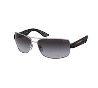 Prada Linea Rossa Man PS 50ZS 1BC09U Sunglasses Metal Silver Grey Pillow Normal Shaded