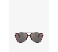 Prada Linea Rossa Womens Prada Linea Rossa Ps 53Zs Pilot-Frame Metal Sunglasses Black