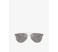 Prada Linea Rossa Man Prada Linea Rossa PS A52S 18X80I Sunglasses Metal Grey Brown Pilot Normal Mirror