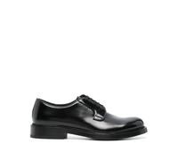 Prada logo-debossed leather oxford shoes - Black 8-10-10.5