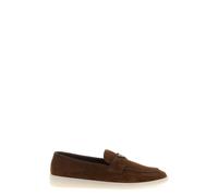 PRADA Logo Suede Loafers 6