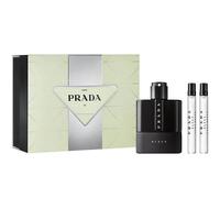 Prada Luna Rossa Black 100ml Eau De Parfum Spray + 2 x 10ml EDP Spray Gift Set 2023