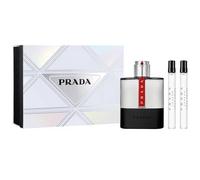 Prada Luna Rossa Carbon Eau de Toilette 100ml Gift Set 2022 (Contains 100ml EDT & 10ml Travel Spray)