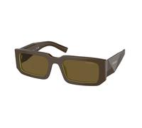 Prada Man PR 06YS 15M01T Sunglasses Acetate Brown Brown Squared Normal
