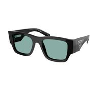 Prada Man PR 10ZS 16K40K Sunglasses Acetate Black Green Pillow Normal