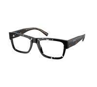 Prada Man PR 15YV 15S1O1 Optical frames Acetate Black Transparent Squared Normal