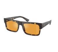 Prada Man PR A10S 16O20C Sunglasses Acetate Brown Yellow Squared Polarized