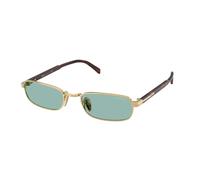 Prada Man PR B54S 5AK40K Sunglasses Metal Gold Green Squared Normal