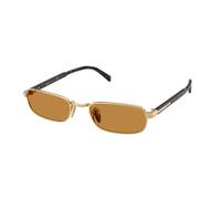 Prada Man PR B54S 5AK50P Sunglasses Metal Gold Brown Squared Normal