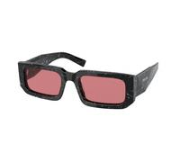 Prada Man Prada PR 06YS 05W06O Sunglasses Acetate Black Red Squared Normal