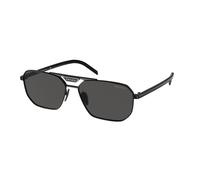 Prada Man PR 58YS 1AB5S0 Sunglasses Metal Black Grey Squared Normal