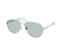 Prada Man PR A54S 27540N Sunglasses Metal Silver Blue Pilot Normal