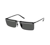 Prada Man Sunglass PR C53S - Frame color: Black/White, Lens color: Dark Grey