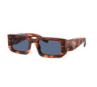 Prada Man Sunglass PR 06YS - Frame color: Striped Radica, Lens color: Dark Blue