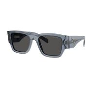 Prada Man Sunglass PR 10ZS - Frame color: Transparent Ocean, Lens color: Dark Grey