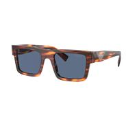 Prada Man Sunglass PR 19WS - Frame color: Striped Radica, Lens color: Dark Blue