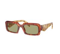 Prada Man Sunglass PR 27ZS - Frame color: Cognac Tortoise, Lens color: Green