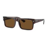 Prada Man PR A10S 17N01D Sunglasses Acetate Turtle Brown Squared Polarized
