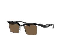 Prada Man Sunglass PR A15S - Frame color: Black, Lens color: Dark Brown