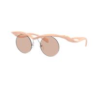 Prada Man Sunglass PR A18S - Frame color: Peach, Lens color: Light Brown